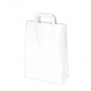 Papírové tašky 26x14 x 32 cm bílé [50 ks]
